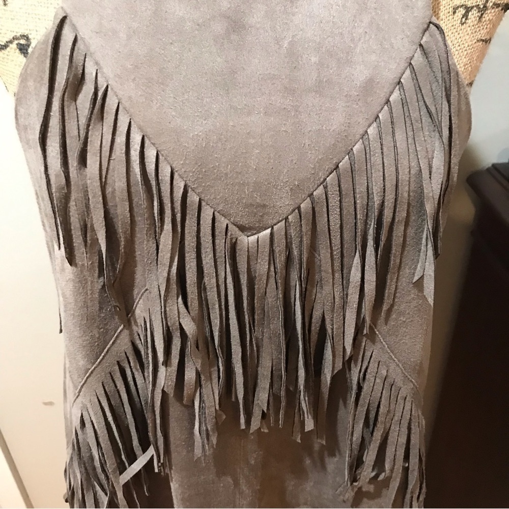 ▪️J.O.A. Suede Fringed Dress - Picture 2 of 12